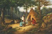 Caughnawaga Indians at Camp Cornelius Krieghoff